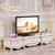 拉斐曼尼 FK005 欧式电视柜茶几组合现代简约电视柜小户型地柜客厅家具(1.85米 和田青大理石)