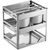 悍高拉篮 不锈钢厨房橱柜调味篮 厨房置物架挂件 潘多拉304调味品篮400柜体
