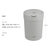 韩国进口垃圾桶家用客厅卧室办公室塑料收纳桶创意带盖圆形筒10L(摩登灰10L 默认版本)