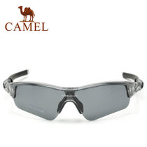 camel骆驼户外运动眼镜 偏光太阳镜 骑行防风眼镜 男女款 2SA3092(透明灰色 均码)