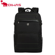 OIWAS/爱华仕新品双肩背包男商务大容量双肩包电脑包休闲背包4235(黑色)
