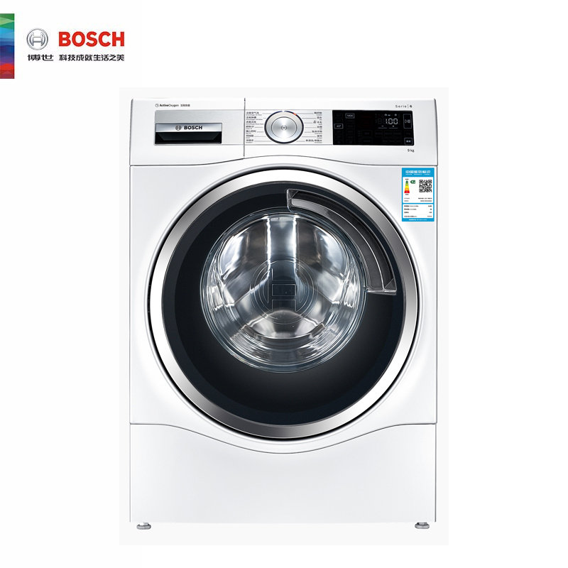 博世(bosch) wgc344b00w 9公斤变频家用滚筒洗衣机 活氧除菌 五维洁净