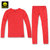 BOTACK 布特加厚保暖内衣冬季女款 户外运动排汗速干保暖内衣套装(桃红 XL)