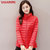 鸭鸭秋冬新款女装时尚修身外套立领轻薄羽绒服女短款B-57206(红色 160)