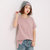 夏季新款运动短袖女原宿风宽松t恤学生圆领大码半袖韩版打底衫17061(粉红色 XL)