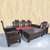 红木家具红木沙发5件套实木客厅组合中式简约鸡翅木
