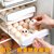 鸡蛋保鲜盒家用蛋托大号装鸡蛋的盒子冰箱收纳盒装蛋厨房储存神器(单层抽屉式【30只装】 默认)