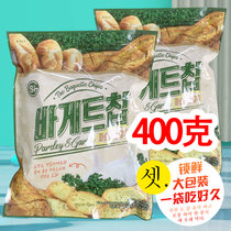 韩国进口SI蒜香面包干大蒜奶油法式风味早餐烤面包饼干小零食400g(蒜香味400克)