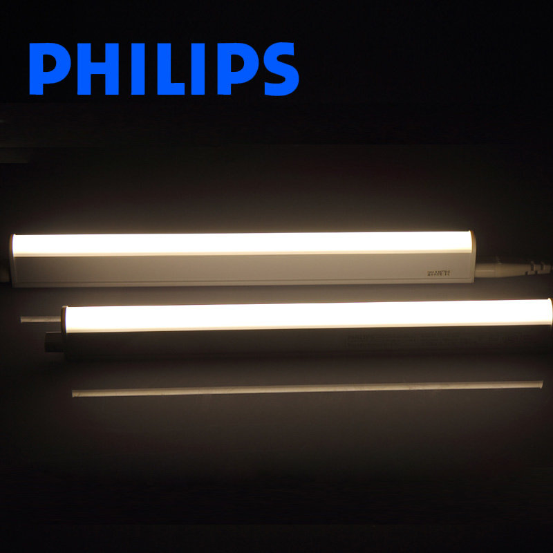led灯飞利浦t5led支架灯日光灯管明皓一体化灯暗槽线槽灯黄光12mled