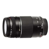 佳能(Canon) EF 75-300MM f/4-5.6iii USM 远摄变焦镜头 单反相机镜头(75-300 uv镜片+镜头纸+读卡器)
