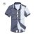 2013夏装格子男士短袖衬衫韩版修身休闲寸衫纯棉半袖衬衣潮流 733-DX-5(蓝色 41)