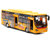 鸭小贱1：24大号合金公交车长途巴士旅游大巴公共汽车声光回力儿童玩具车模型677-6(黄色)