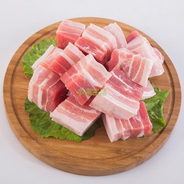 【冰鲜肉】中粮家佳康精装五花肉丁(盒装470g)