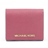 MICHAEL KORS 迈克·科尔斯 MK 女士皮质短款钱包钱夹 32T4GTVF2L(郁金香)
