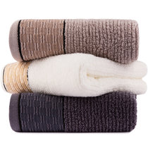 三利 纯棉褶缎毛巾3条装 34×72cm 柔软吸水洗脸面巾(混色组合)