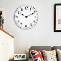 汉时（Hense）创意电镀金属挂钟时尚静音时钟现代挂表办公室家用石英钟表HW55(电镀A款)