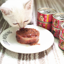 AkikA日本渔极无谷物红肉猫罐头 猫零食猫湿粮Ak猫主食罐160g*3罐(红色)(AK金枪鱼+石斑鱼3罐)