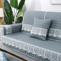 沙发垫四季通用防滑沙发垫套装沙发套罩全包套沙发套123组合(洛诗-灰色)