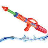 儿童玩具水枪 水枪玩具射程远宝宝沙滩戏水洗澡玩具 儿童玩具男沙滩玩具(红色（66cm）)