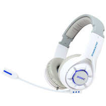硕美科（SOMIC) EC-10 头戴式电脑游戏耳机 多功能线控 白色