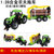 鸭小贱1：28农场拖车农夫车农用拖拉机运输惯性玩具车农场播种机收割机洒水车模型MK1015S-6(伐木车)