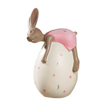 莎芮 北欧风格树脂情侣兔客厅电视柜摆设创意可爱兔子装饰工艺品(2012510-DY-B)