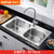 苏泊尔卫浴304不锈钢水槽双槽厨房洗菜盆套餐厨房水槽水龙头包邮(E4)第3张高清大图