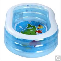 美国INTEX57482透明椭圆水池儿童充气游泳池海洋球池163*107*46cm