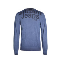ARMANI JEANS阿玛尼男士休闲毛衣针织衫3Y6MD9 6M1RZ(深蓝色 XL)