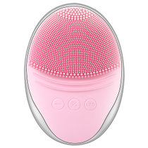 金稻洁面仪 超声波按摩仪脸部电动硅胶洗脸仪美容仪毛孔清洁器 KD308X粉红色