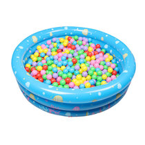 七彩宝宝海洋球 马卡龙波波球球塑料戏水玩具 儿童游戏屋彩色球池 马卡龙色50只5.5CM网袋装 海洋球(随机颜色球池 默认版本)