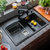 科恩纳石英石水槽单槽洗碗池家用厨房洗菜盆花岗岩加厚带沥水套餐(D8049金砂黑抽拉套餐)