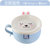 有乐(YouLe)创意不锈钢泡面碗E373卡通可爱方便面碗家用餐具lq8060(北欧蓝色)