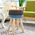 优涵家具实木布艺可拆洗多用换鞋凳 多色可选实木凳 儿童小板凳(四脚咖啡色高凳一个)