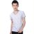 2013金雅绪新款男装时尚休闲韩版短袖T恤 T2015006(白色 L)
