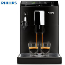飞利浦（PHILIPS ）全自动意式咖啡机 HD8824/07 家用商用 现磨豆自动奶泡器 黑色