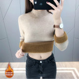 女式时尚针织毛衣9586(粉红色 均码)