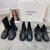 SUNTEK厚底黑色小众设计马丁靴女鞋子2021年新款英伦风网红韩国小短靴女(36 黑色加绒9077-2)