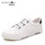 摩洛羊新品时尚简约休闲男鞋学生百搭低帮板鞋8603(白色 44)