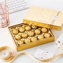 费列罗金球榛果威化巧克力浪漫零食分享新春礼盒15粒(罗榛果巧克力)
