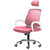 匠林家私电脑椅家用升降椅子办公椅子电脑椅(粉色 白框)第2张高清大图