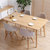 A家家具 餐桌椅北欧简约时尚小户型餐厅家具 一桌六椅（配140CM餐桌）(单餐桌160cm 默认)