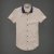 MACFION迈克菲恩时新品全棉制品穿着舒适简约轻松的穿着风格短袖衬衫F033(卡其色 XXL)