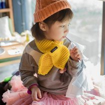 男女童围巾秋冬韩版儿童甜美可爱小童宝宝围巾冬毛线1-3-4-5-6岁(红色)