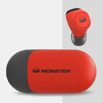 魔声（Monster） 新品 ACH500小胶囊智能真无线蓝牙耳机吃鸡游戏半入耳式音乐耳机蓝牙5.0 红灰色(黑灰色)