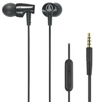 Audio Technica/铁三角 ATH-CLR100IS 入耳式手机运动线控耳机(黑色)