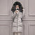 ZeyuBird 2017新款韩版女装时尚羽绒服女中长款加厚修身显瘦长款过膝连帽大毛领外套(浅灰色 S)