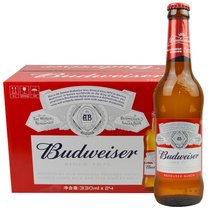 百威（Budweiser） 小百威啤酒小红瓶拉格黄啤酒330ml瓶装 整箱高度酒 伯德微(24瓶装)
