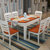 明佳友 餐桌 实木餐桌椅组合 伸缩折叠 现代简约 圆桌餐桌椅套装 多功能M650(地中海 单桌/1.38米)