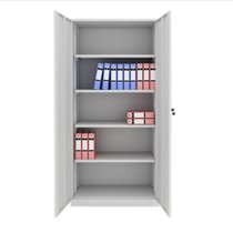 俊采云JCY-Y35文件柜铁皮柜子储物柜办公柜子加厚档案资料柜带锁柜落地柜（单位：个）(灰白色)